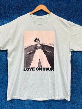 Harry Styles Love On 2020 Tour Poster Pop Rockstar Tee XL